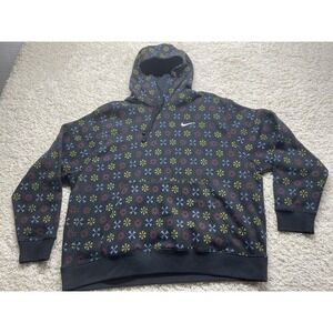 Nike Pinwheel Monogram Club Fleece Hoodie  Men's Size XXL 2XL EUC